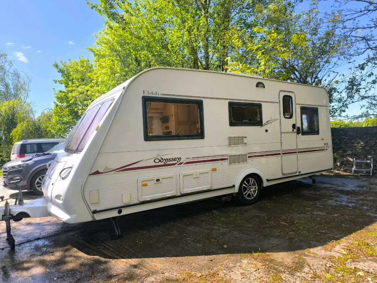 5 Berth Elddis Odyssey Caravan + Motor Movers - Image 1