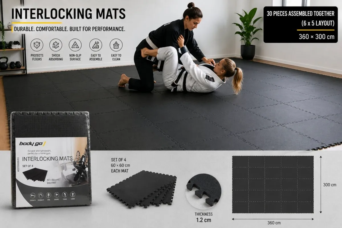 INTER LOCKING MATS 60x60 GYM/MARTIAL ARTS - Image 2