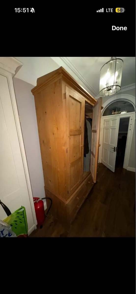 Solid Pine Triple Wardrobe 20x80x60 - Image 3