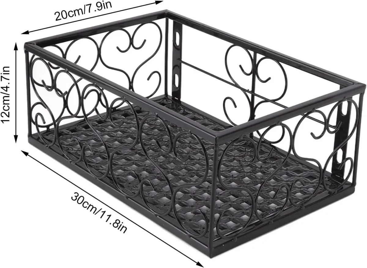 Black Balcony Railing Planters 30cm - Image 2