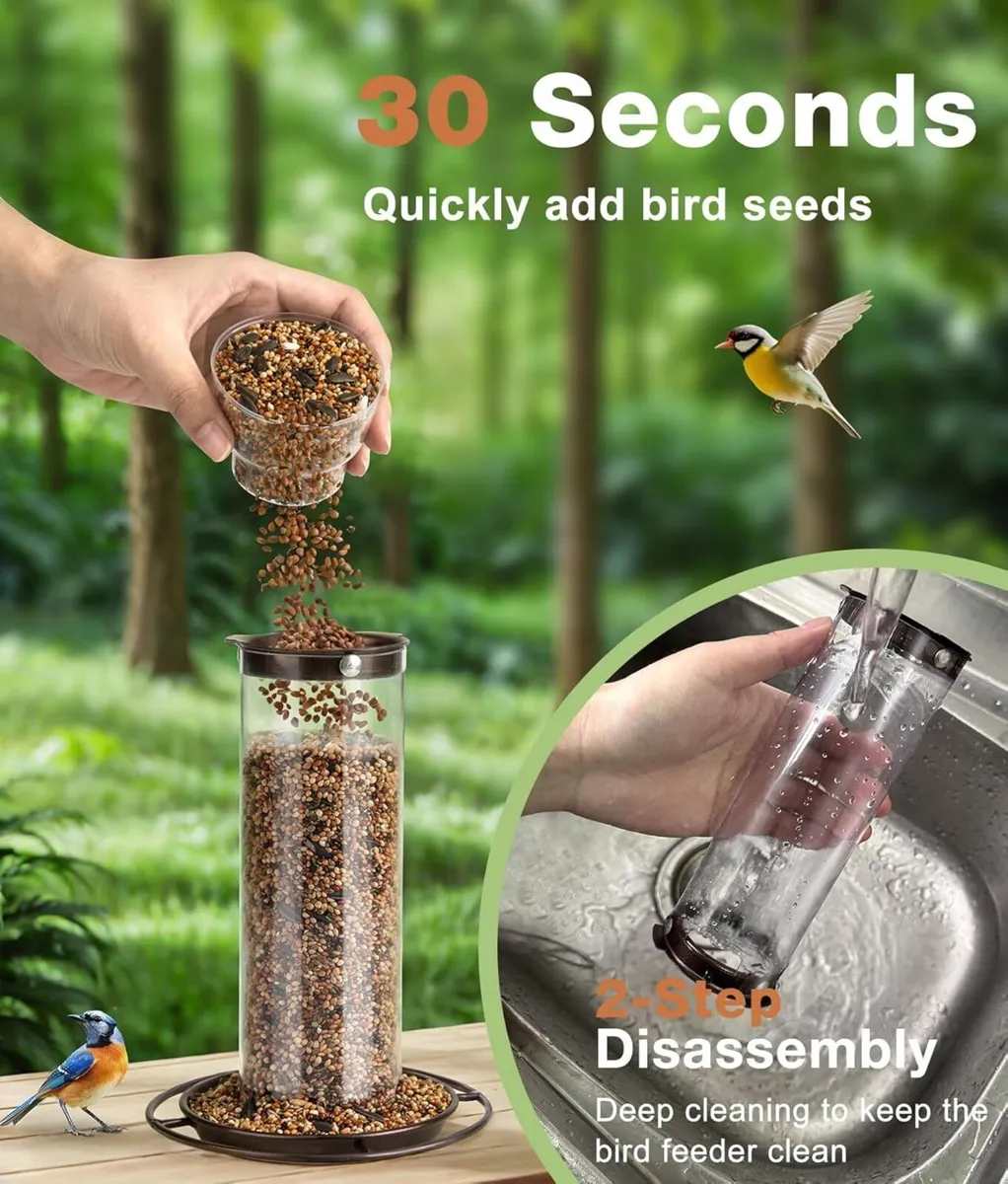 Metal Hanging Bird Feeder - Image 3