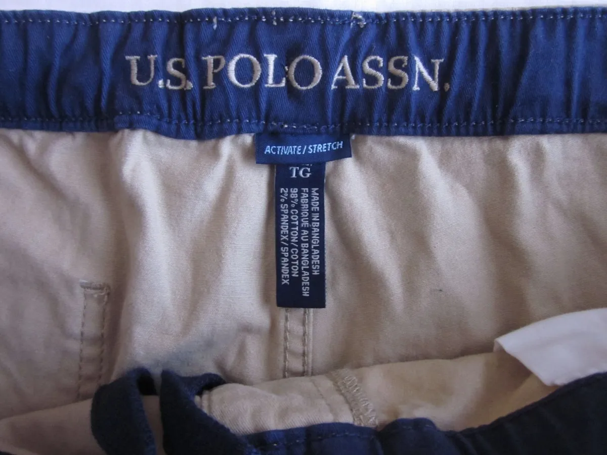 Polo Mens Cotton Shorts Tan XL - Image 2
