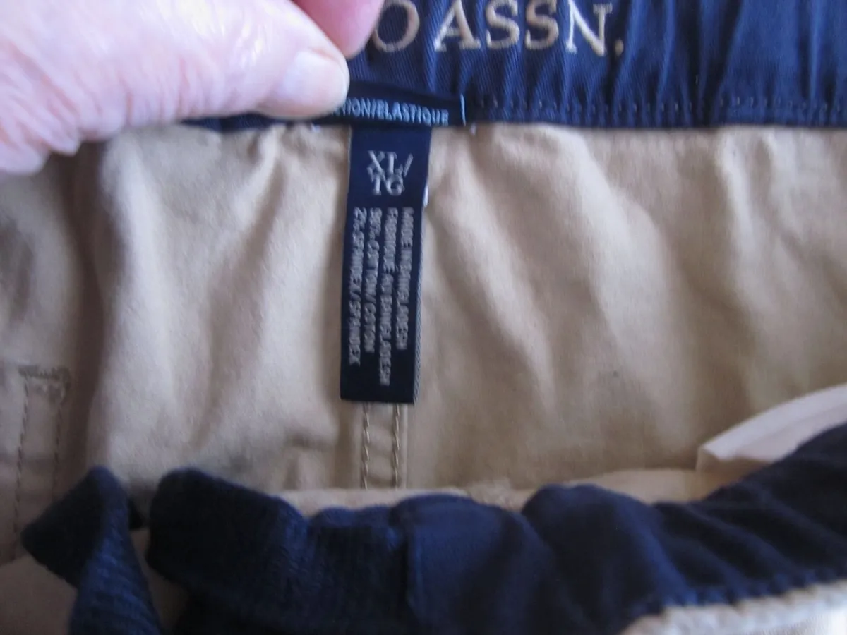 Polo Mens Cotton Shorts Tan XL - Image 3