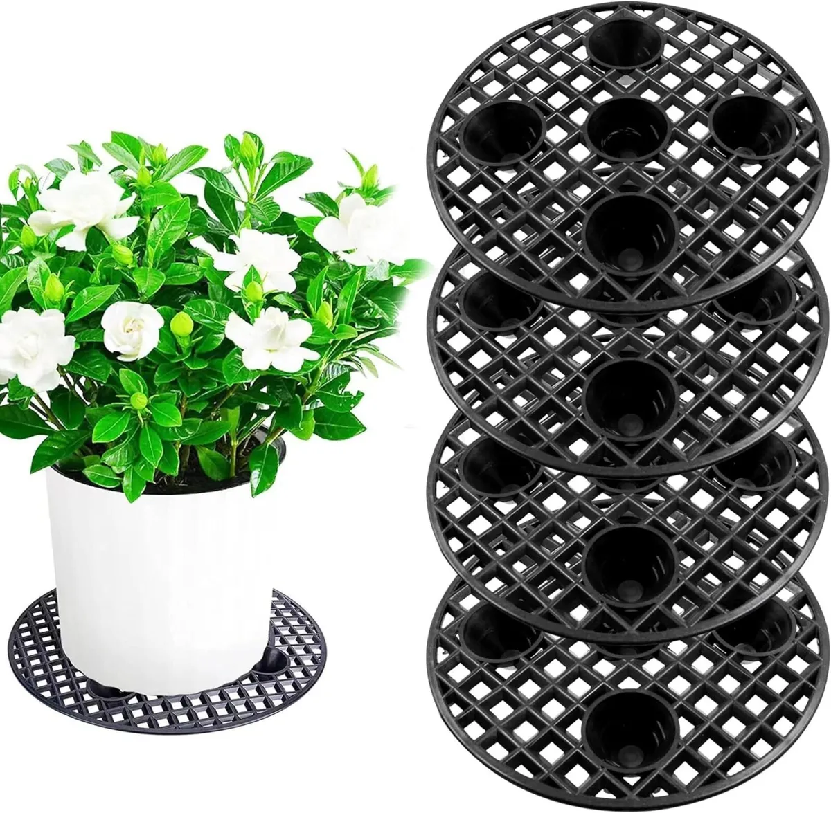 Round Plant Pot Drainage Mesh Pads - Image 2