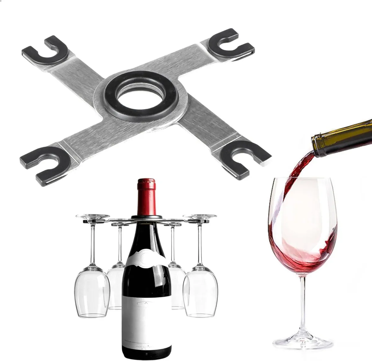 Portable Outdoor Wine Glass Holder - Image 1