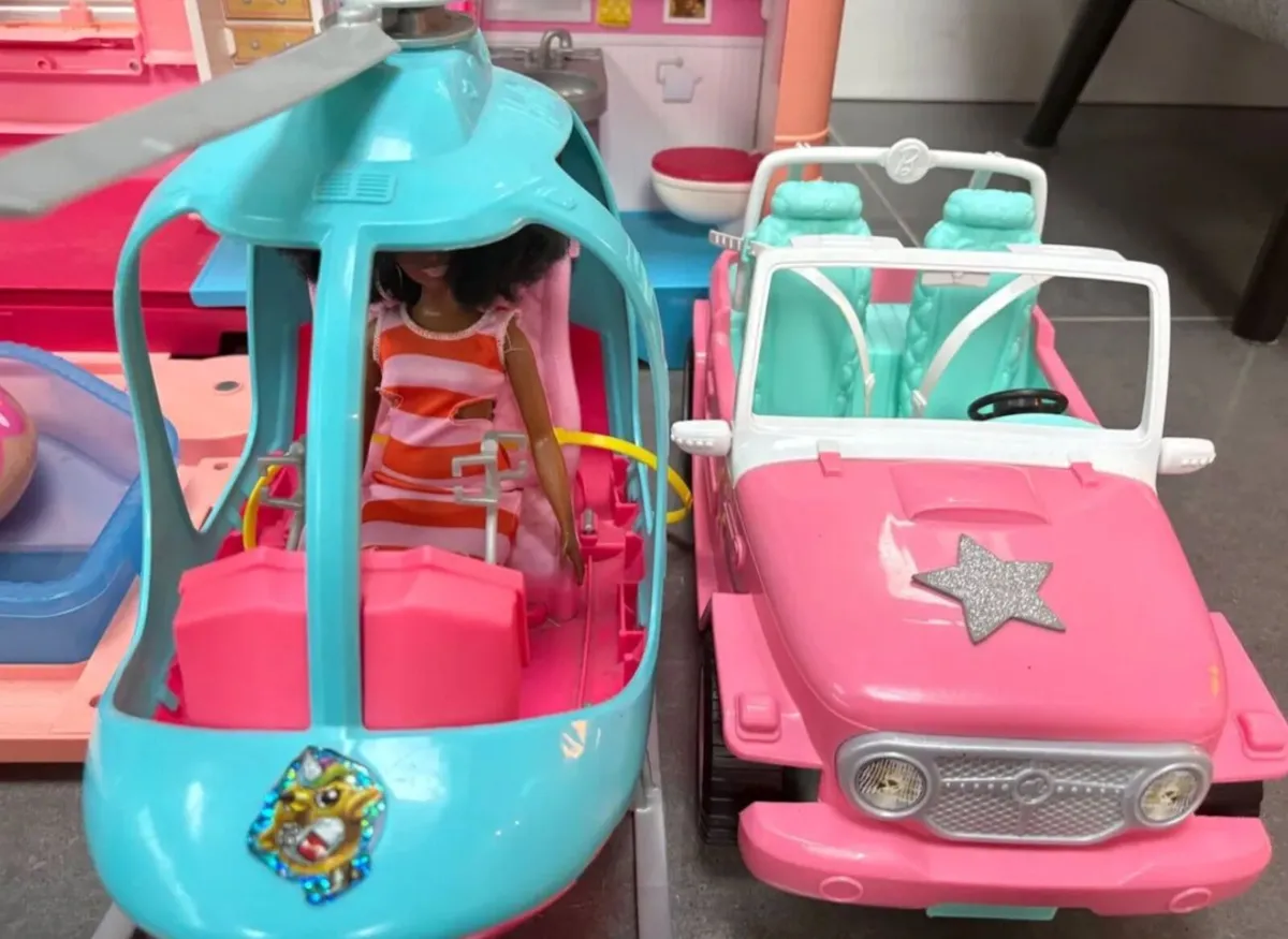 Barbie Campervan, Helicopter and Car - Image 4