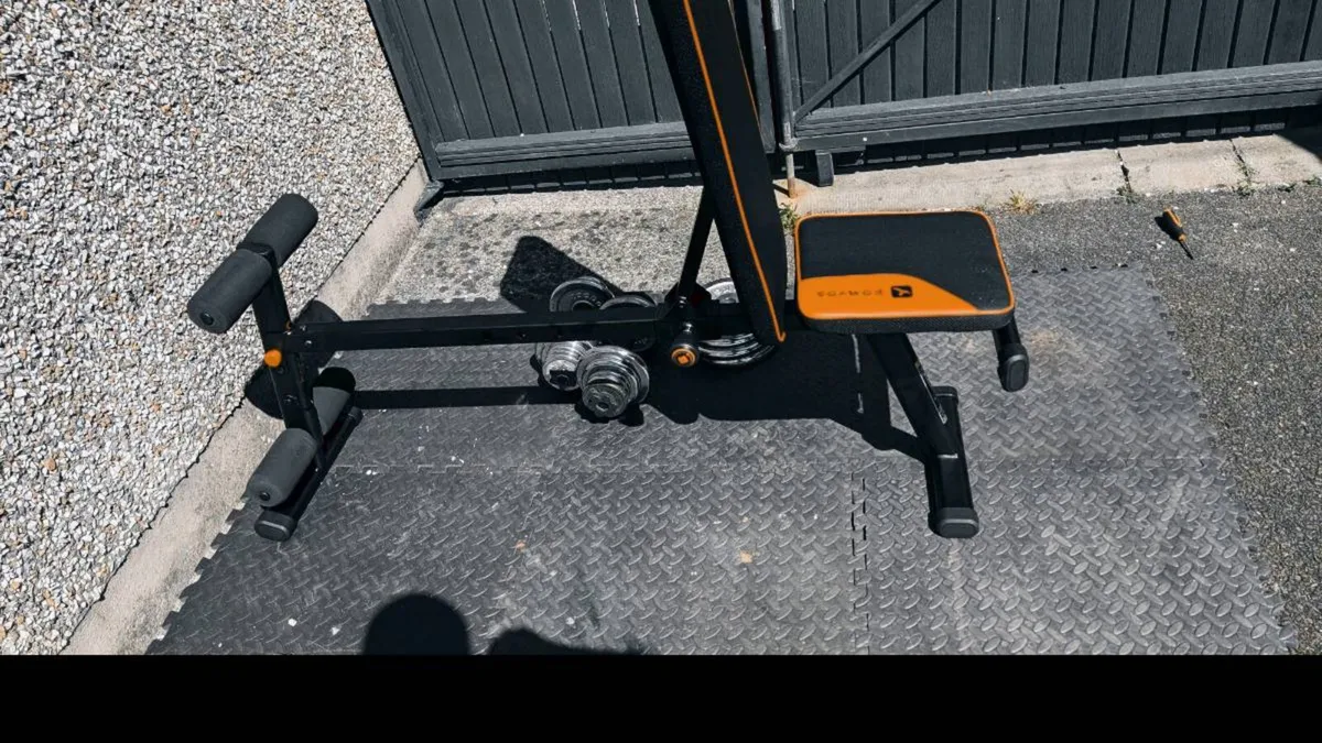 Home Gym Set – Bench + Barbell + Weights - Image 4
