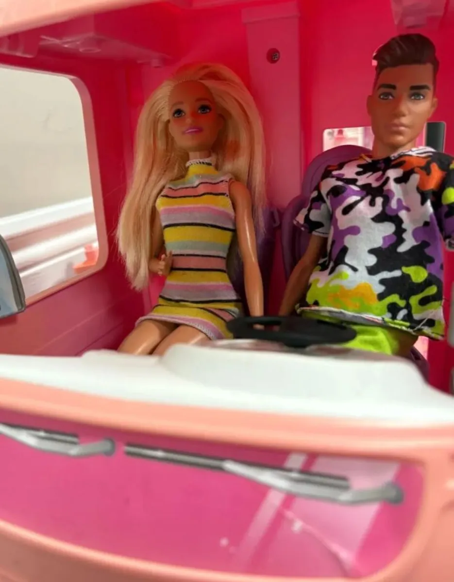 Barbie Campervan, Helicopter and Car - Image 2