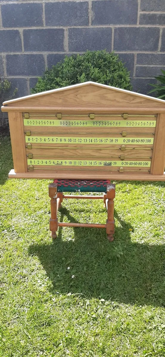 Snooker/Billiard/Pool Wooden Scoreboard - Image 1