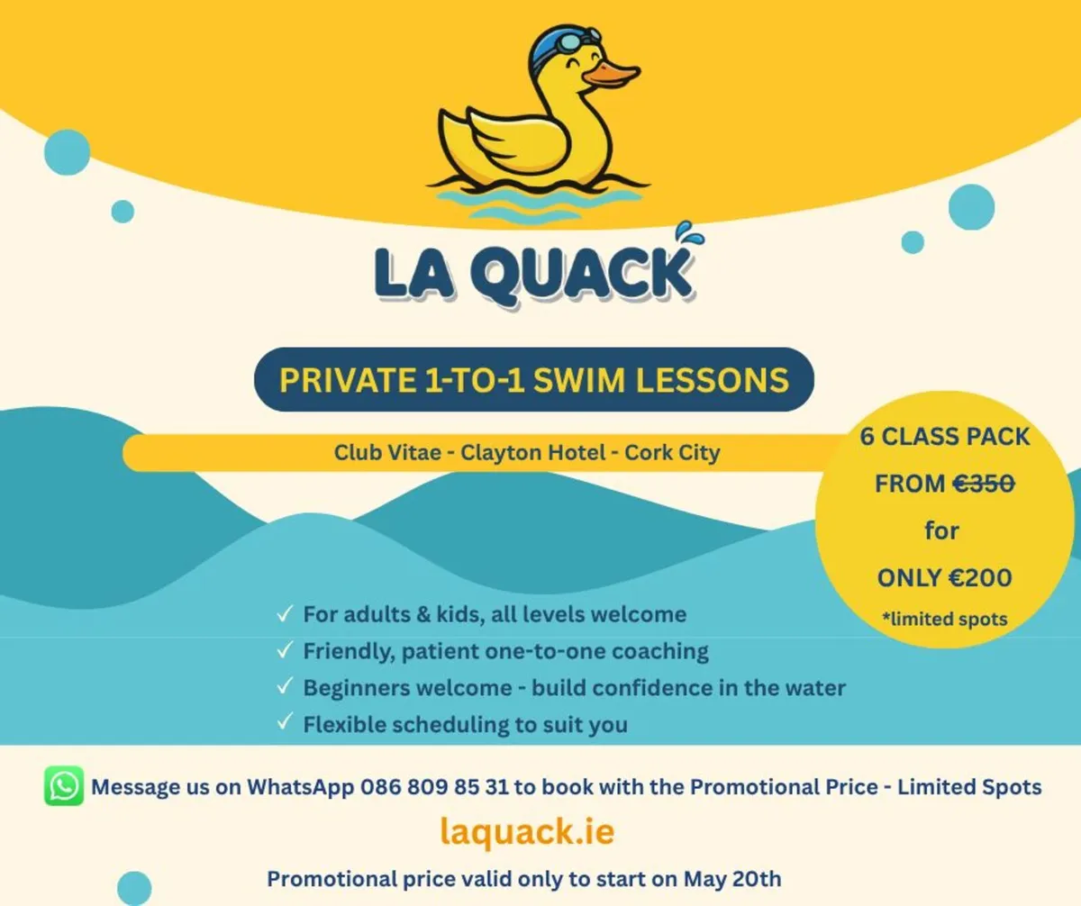 Private swim lessons in Cork - Image 1