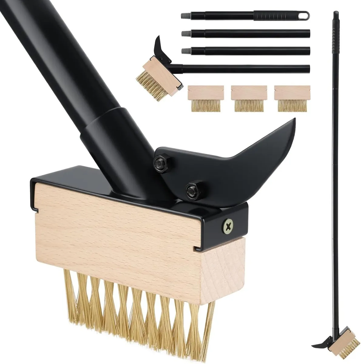 Long Handle Patio Weed Brush - Image 1
