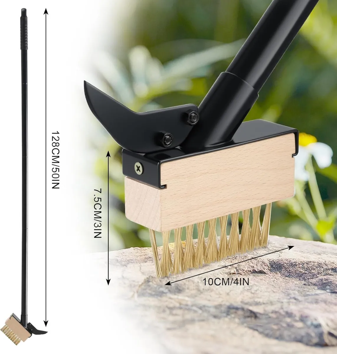 Long Handle Patio Weed Brush - Image 3