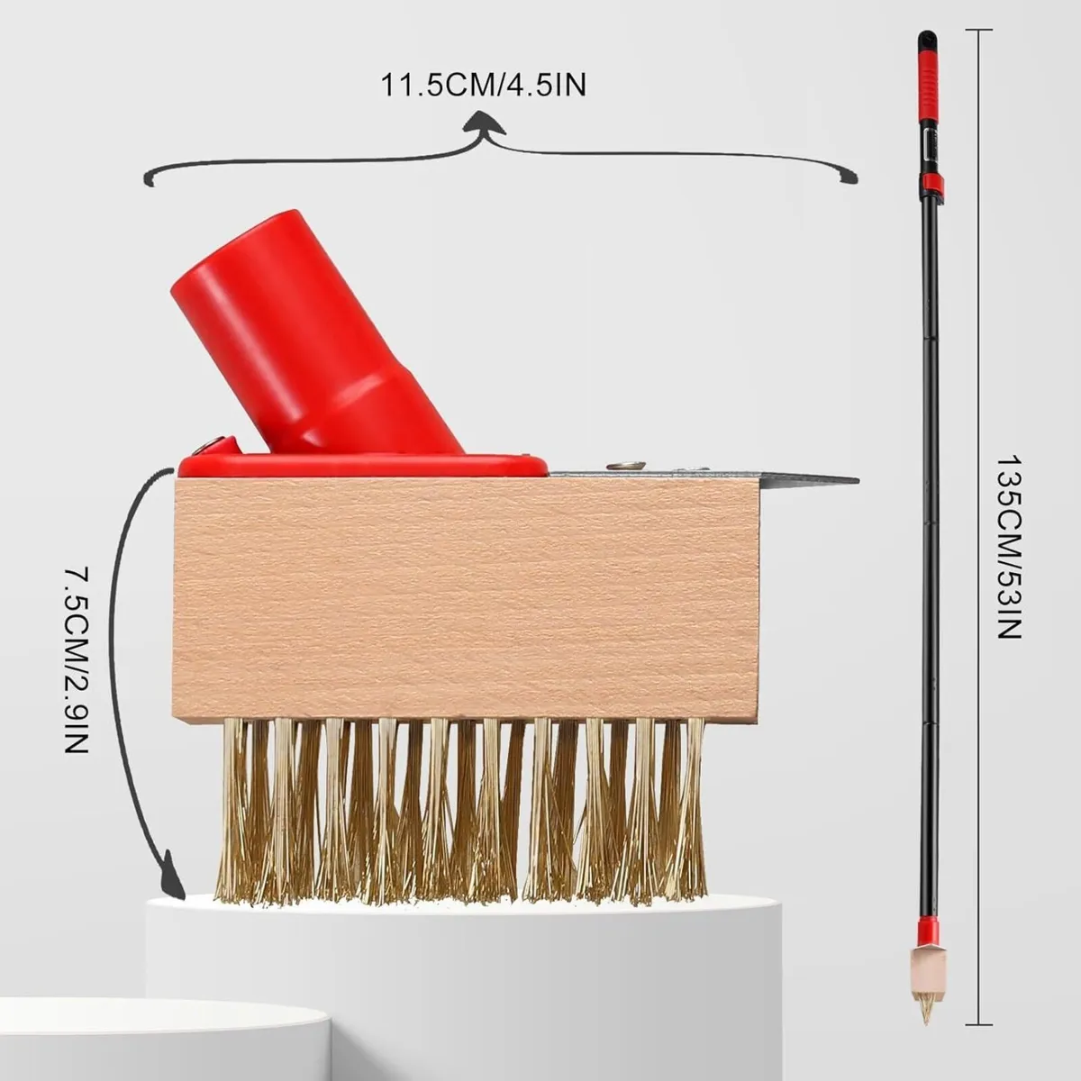Long Handle Weed Removal Brush - Image 2