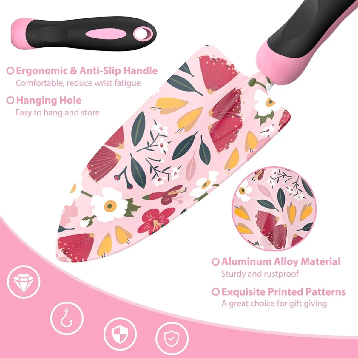 12 Piece Floral Garden Tool Set - Image 3