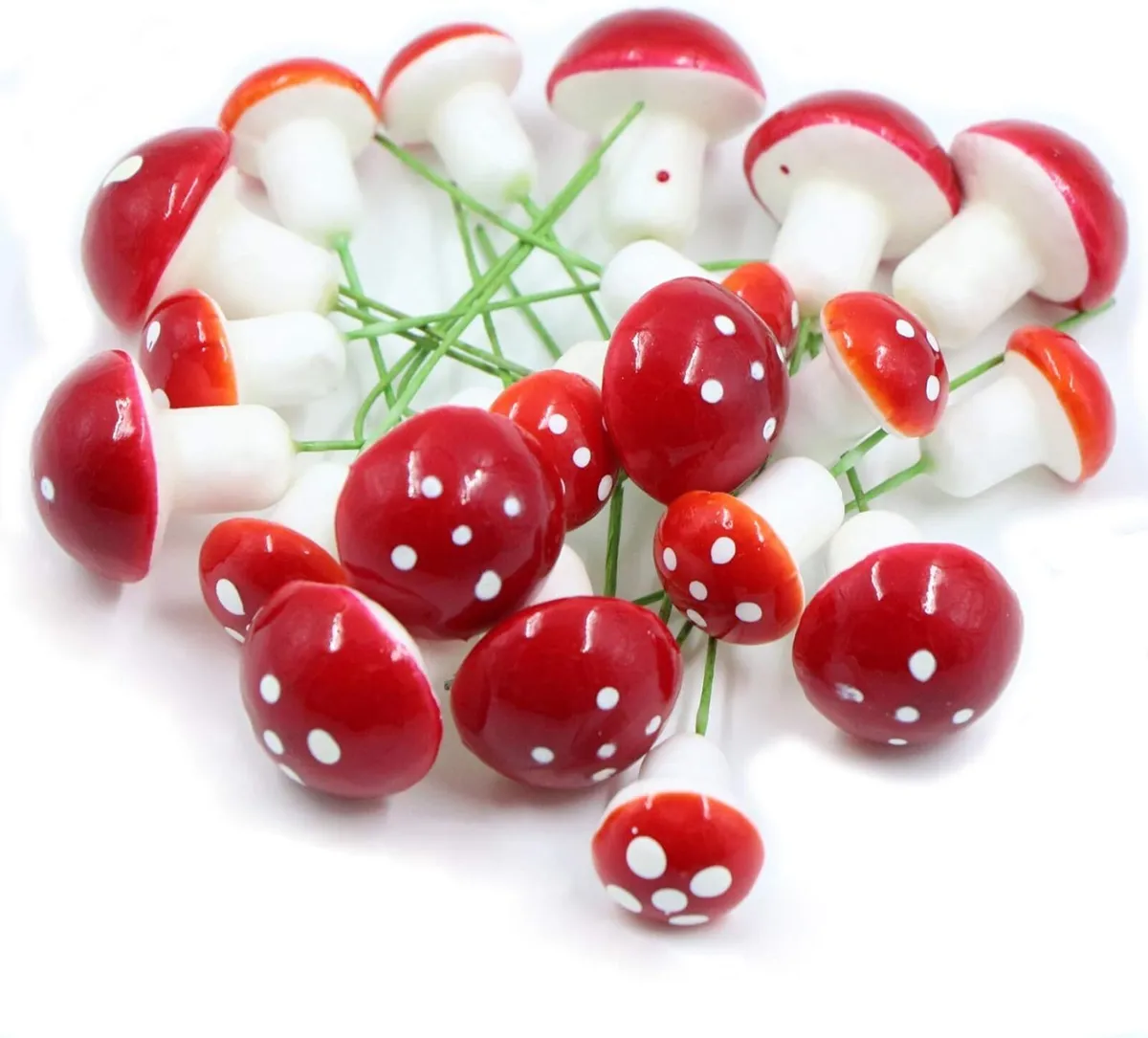 20 Mini Mushroom Garden Decorations - Image 3