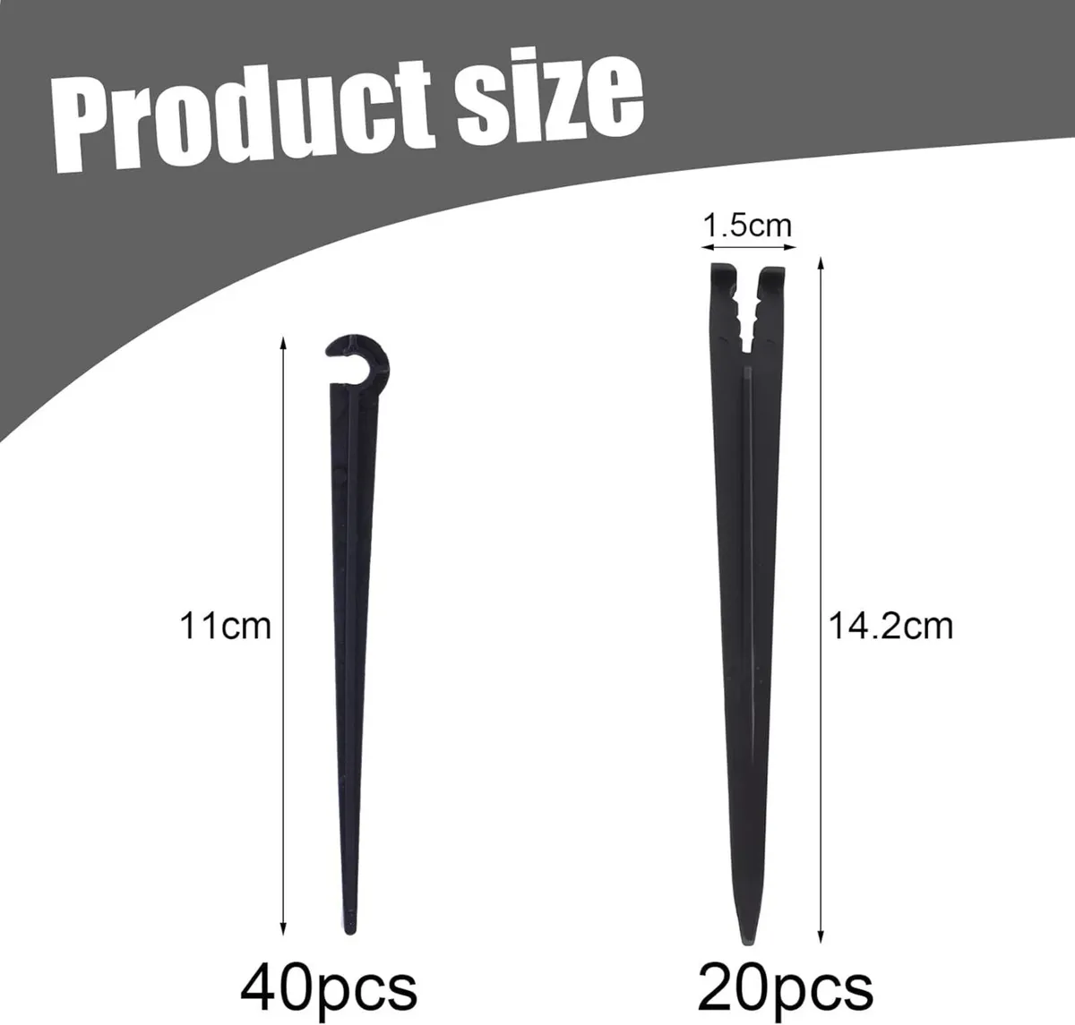 60 Drip Irrigation Support Pegs - Image 1