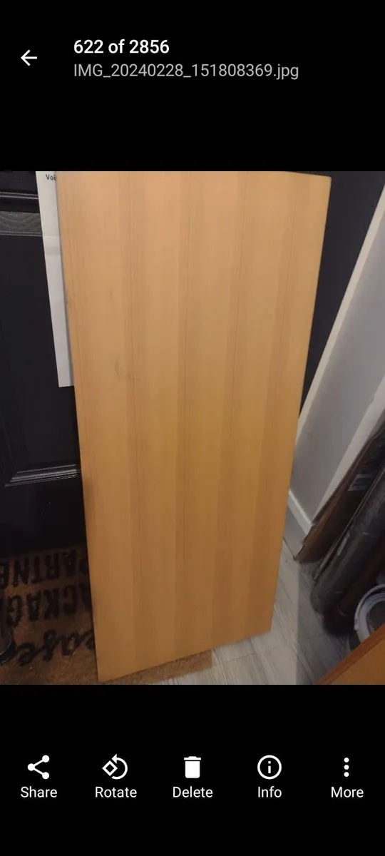 Very heavy solid Oak table top - Image 4