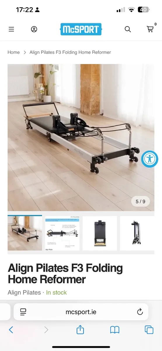 Pilates Reformer machine - Align Pilates (fold up) - Image 2