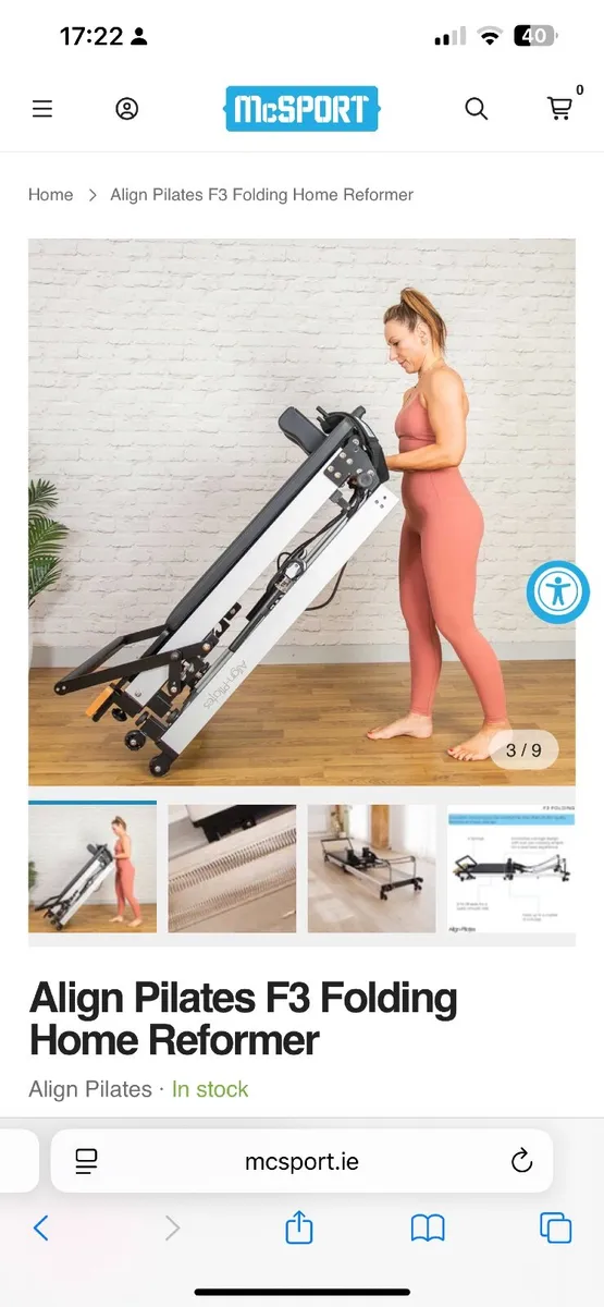 Pilates Reformer machine - Align Pilates (fold up) - Image 3