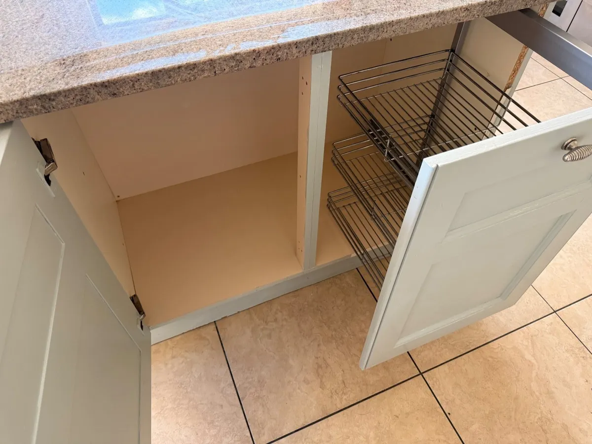 Kitchen Island with Granite Stone Top - Image 4