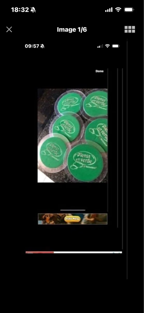 Think Green Heineken Coasters (6) - Image 1