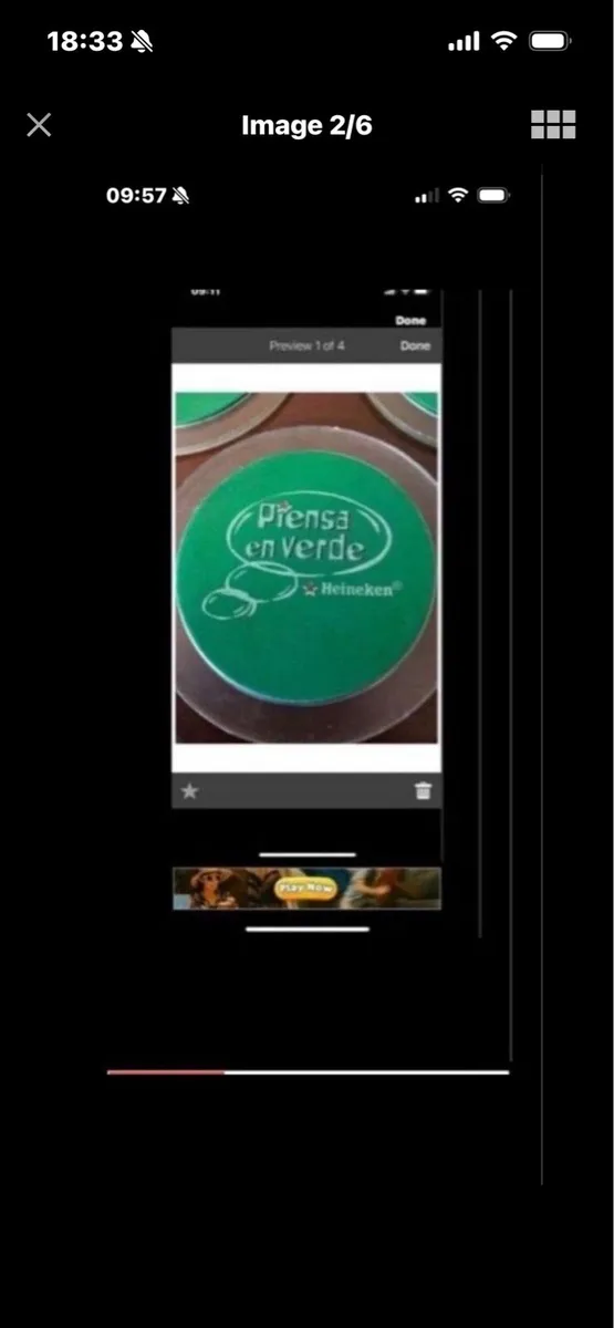 Think Green Heineken Coasters (6) - Image 2
