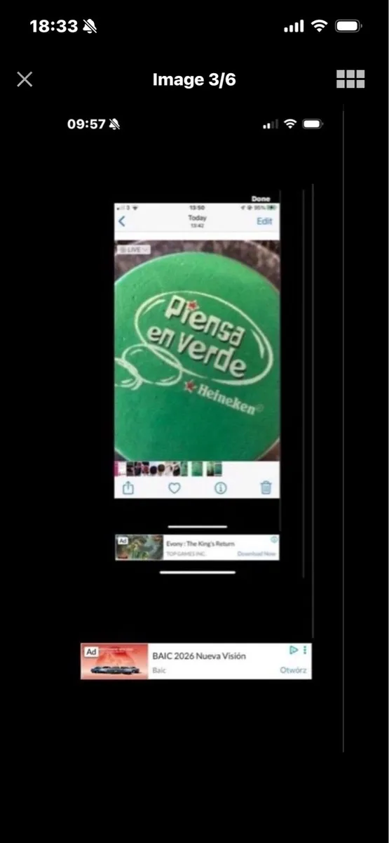 Think Green Heineken Coasters (6) - Image 3