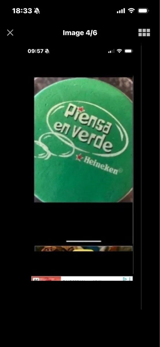 Think Green Heineken Coasters (6) - Image 4