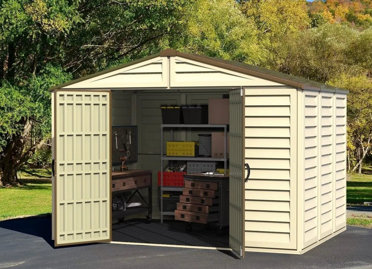 10×8 Duramax WoodBridge Plus Vinyl Garden Shed – - Image 2
