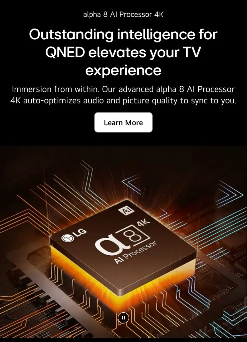 LG 65 inch 4K QNED -2024- 120hz - AI PRO - Image 4