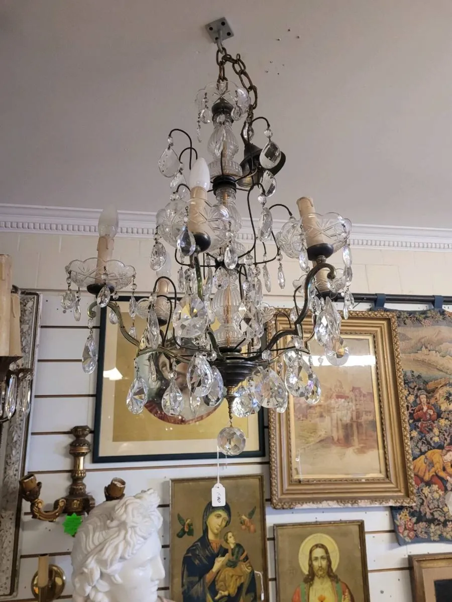 French crystal chandaliers. About 100 chandaliers. - Image 3