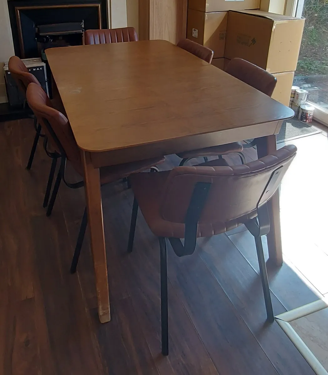 Extendable table and 6 chairs - open to offers - Image 1