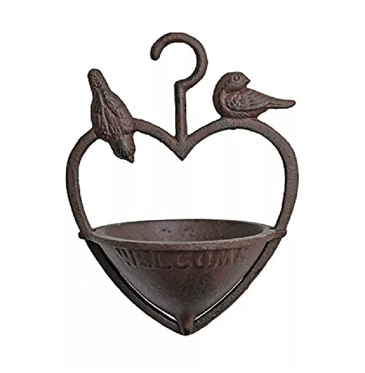 Cast Iron Loveheart Bird Feeder NEW - Image 2