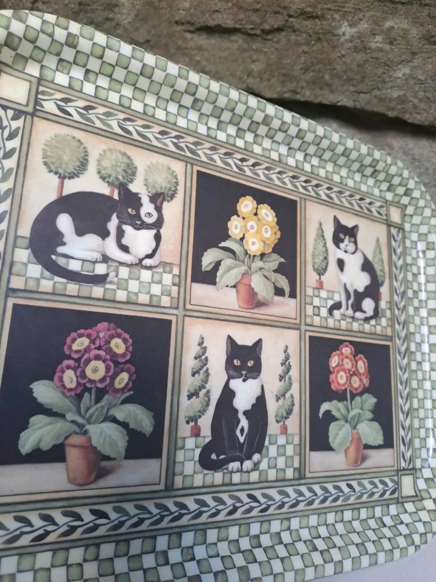 Wilcombe Topiary Cat Serving Tray - Image 2