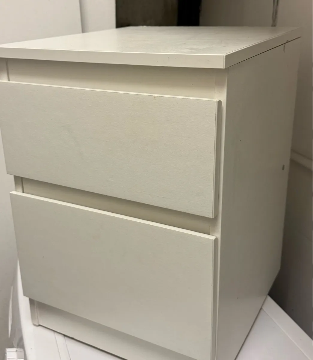 Bedside table white IKEA - Image 2