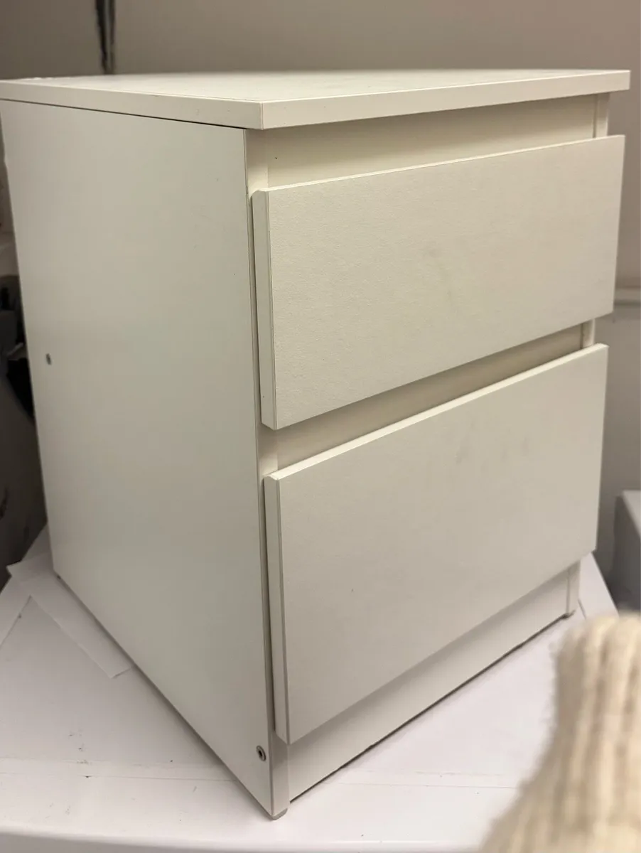 Bedside table white IKEA - Image 1