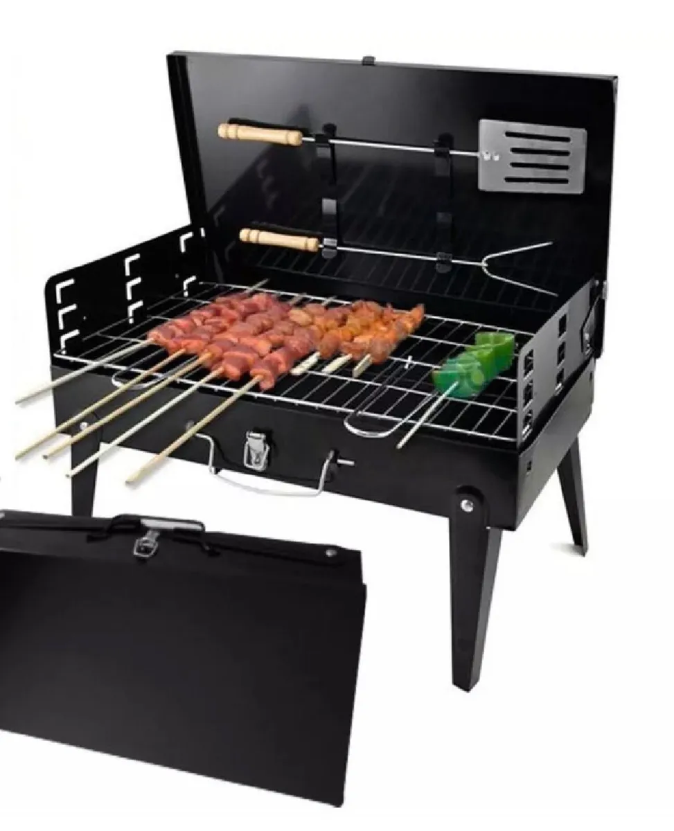 New Portable BBQ Grill Barbecue & Utensils - Image 1