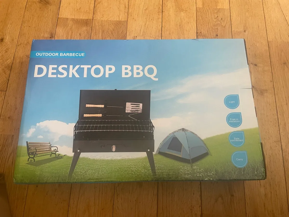 New Portable BBQ Grill Barbecue & Utensils - Image 4