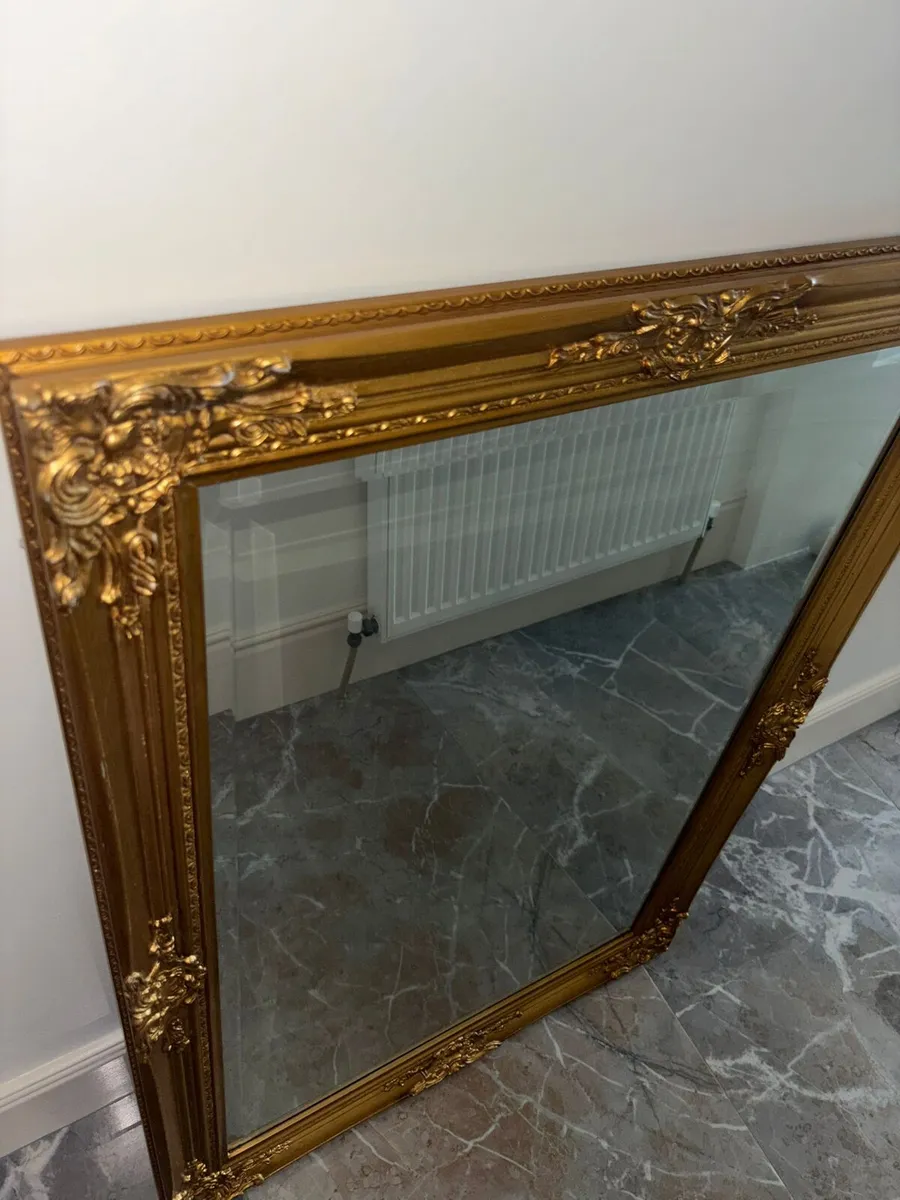 Vintage gold mirror - Image 3