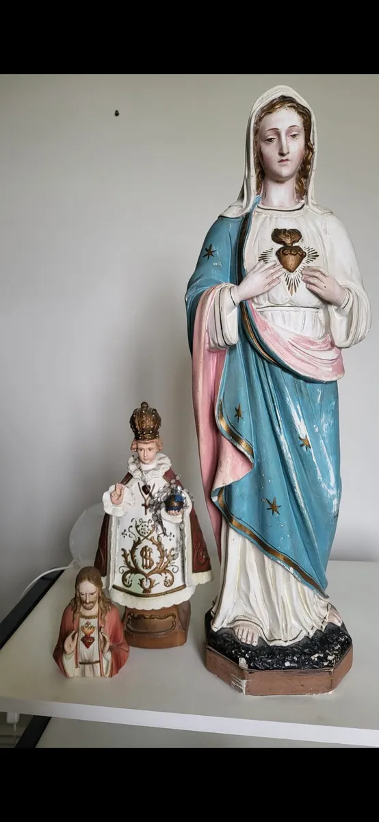 Religious Statues – Sacred Heart Mary, Child of Pr - Image 2