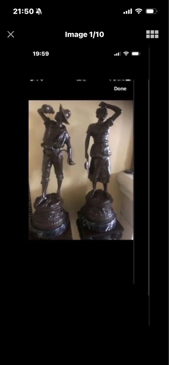 Antique Bronze Statues - Image 1
