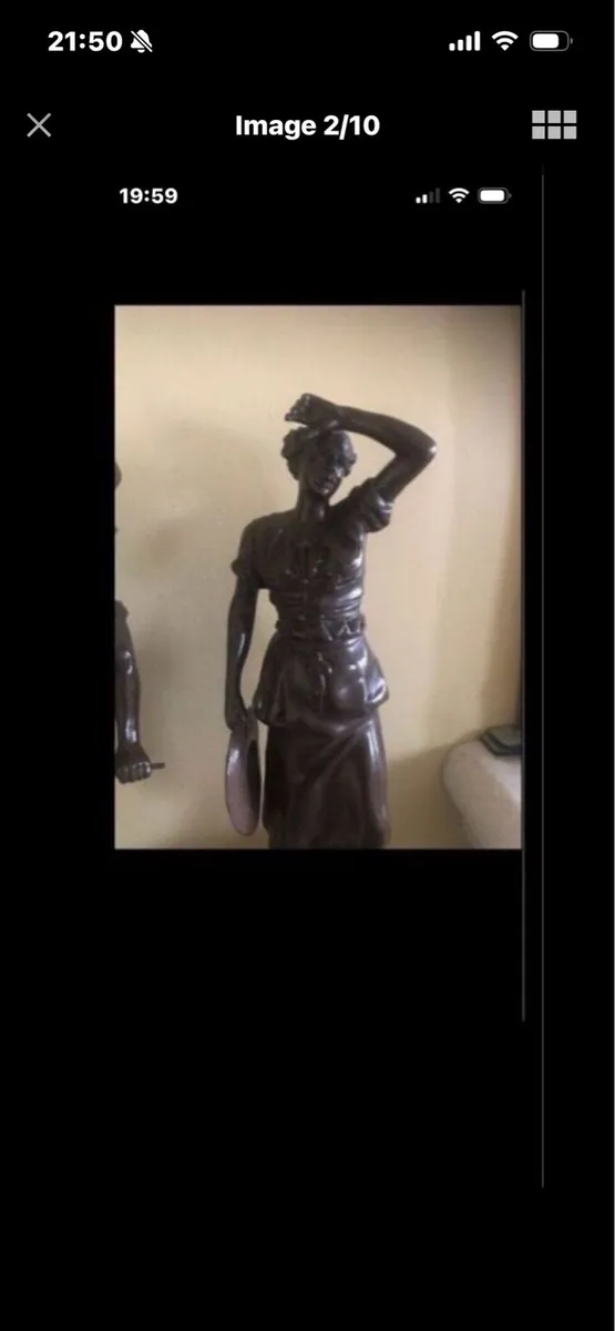 Antique Bronze Statues - Image 2