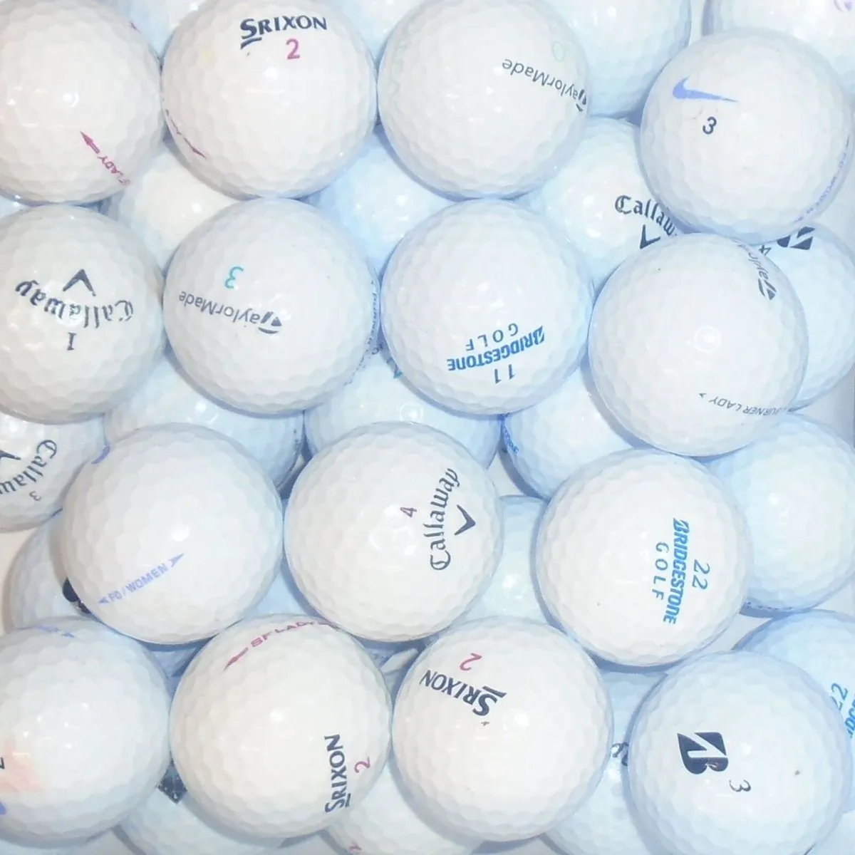 Branded Mix of Lady Lake Golf Balls - 50 Balls