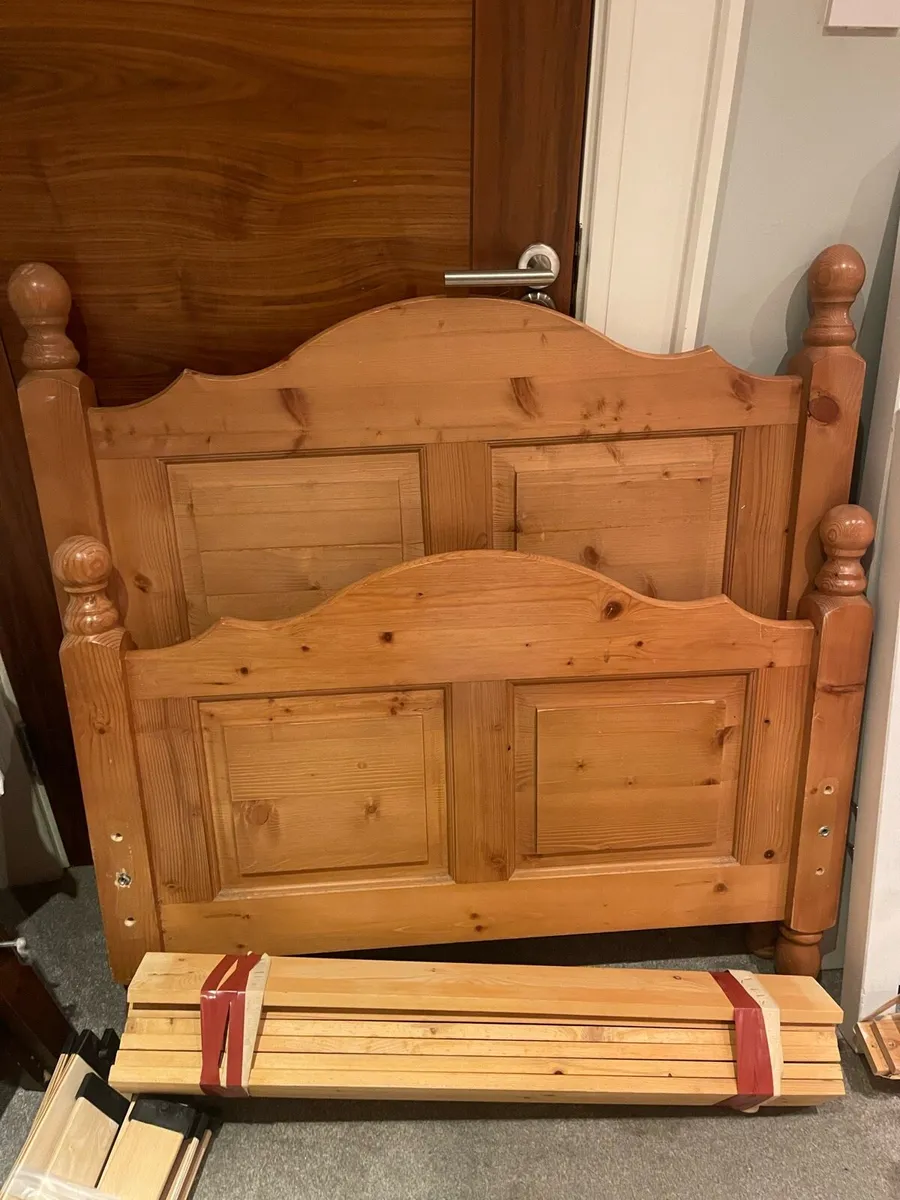 Extremely Solid Single Wooden Bed Frame - Deliver - Image 1