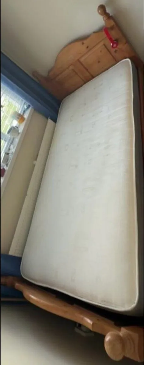 Extremely Solid Single Wooden Bed Frame - Deliver - Image 2