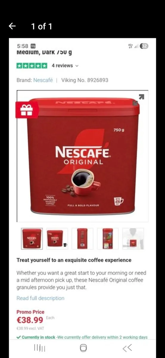 Nestcafè coffee granules