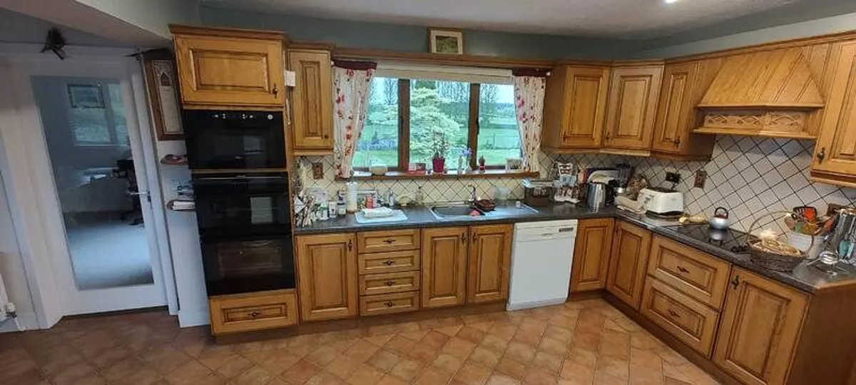 Solid Wood Kitchen - Complete Set (All Units + Worktops) - Image 2