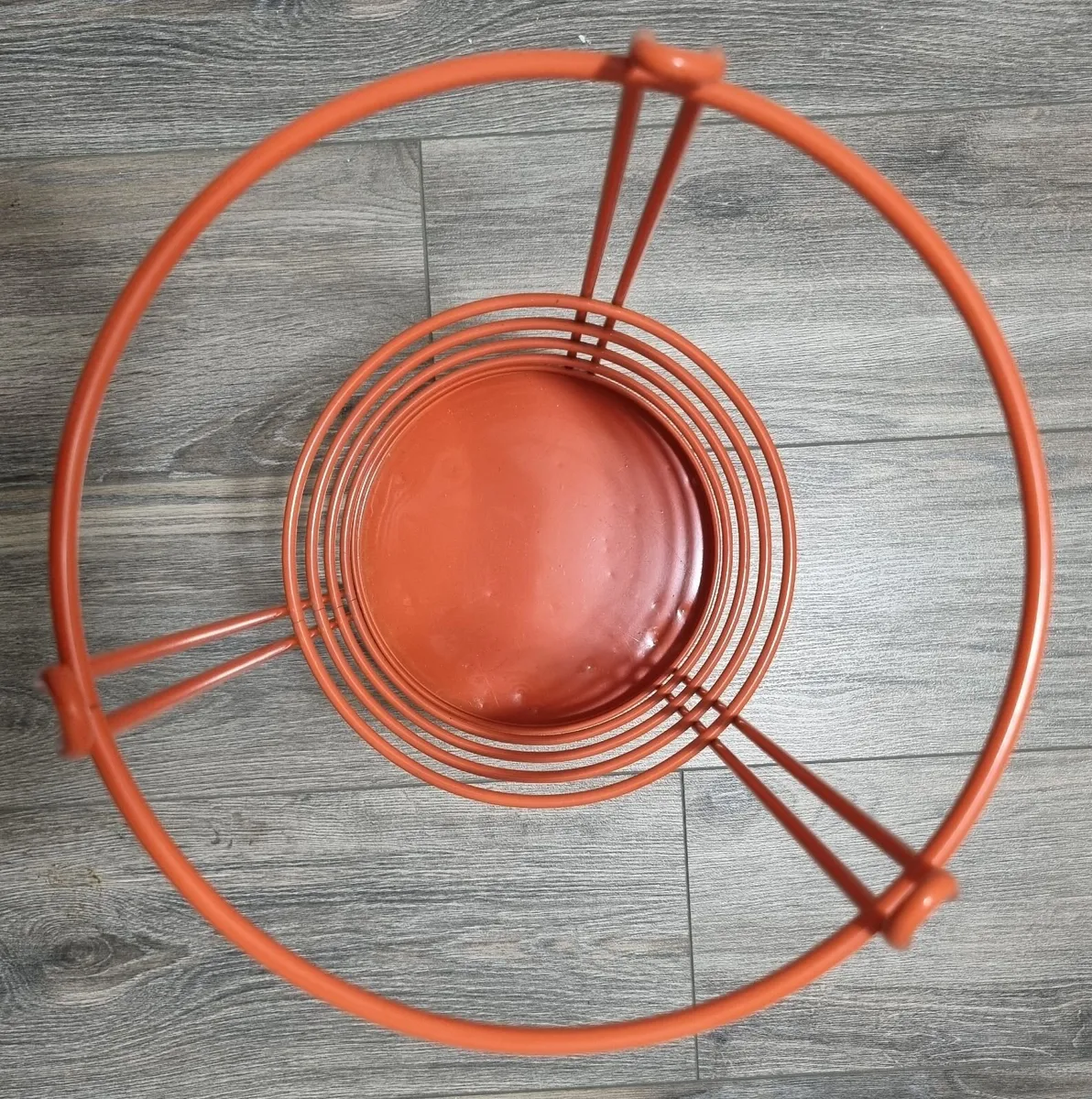 Habitat Orange Metal Umbrella Stand - Image 2