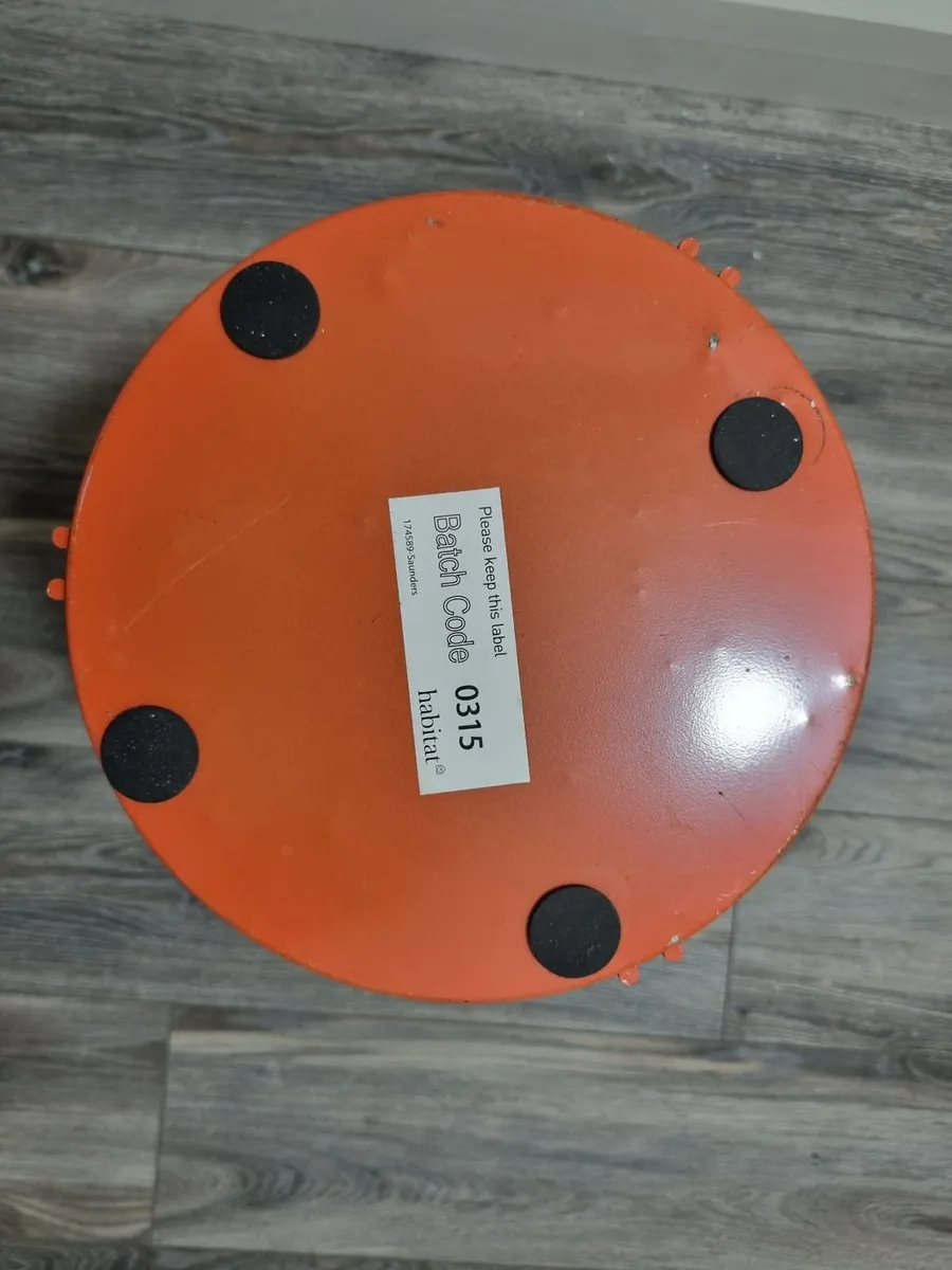 Habitat Orange Metal Umbrella Stand - Image 4