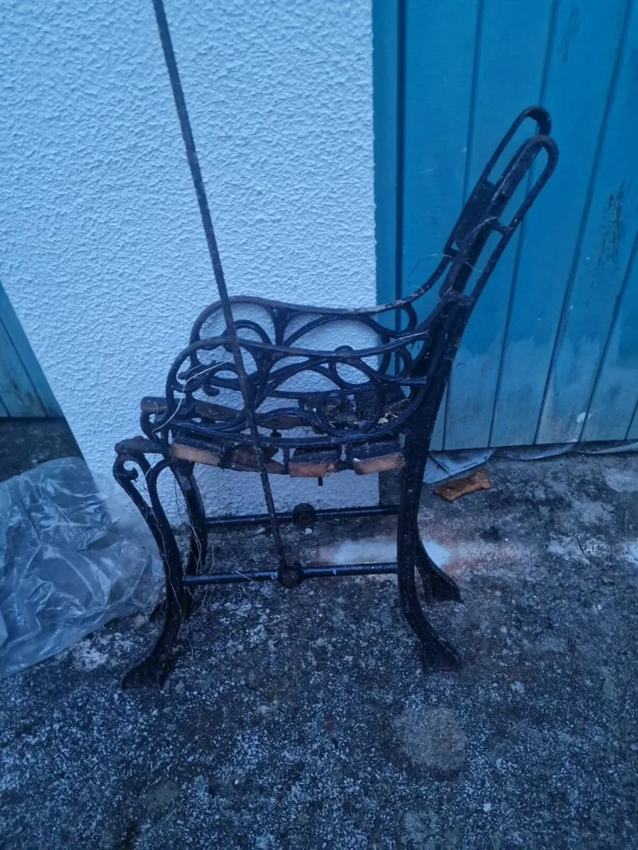 Cast iron bench
